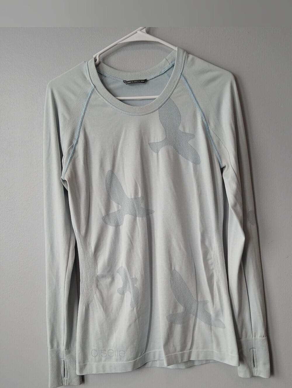 Oiselle Flyte Shirt Size Large Running Activewear Cross Training Non-chafing